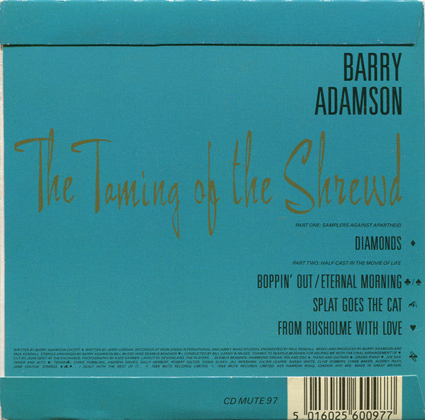 Barry Adamson : The Taming Of The Shrewd (CD, Single)