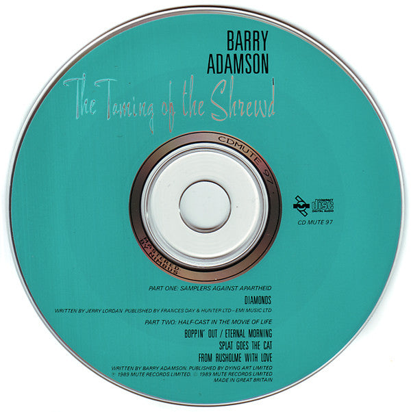 Barry Adamson : The Taming Of The Shrewd (CD, Single)