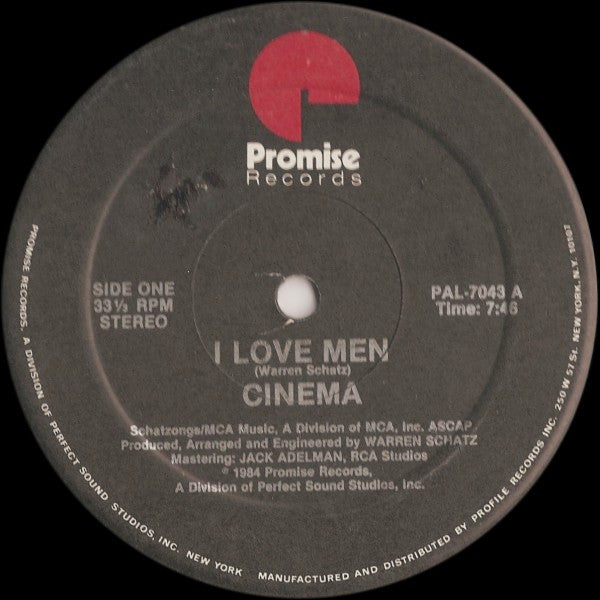 Cinema (2) : I Love Men (12")