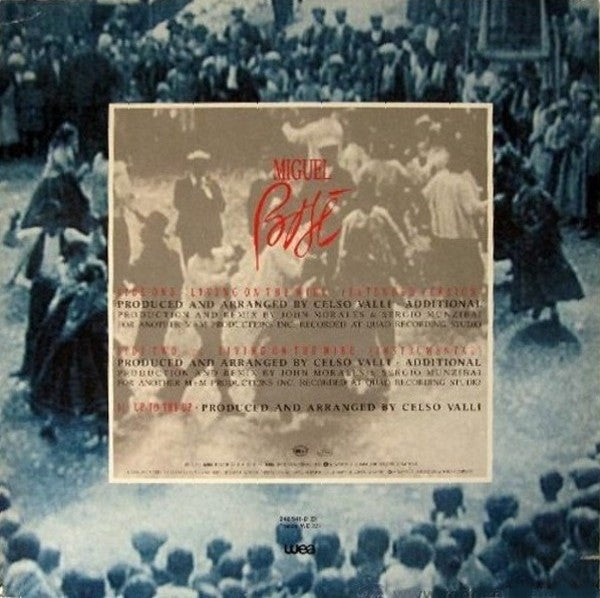 Miguel Bosé : Living On The Wire (12", Maxi)