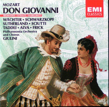 Wolfgang Amadeus Mozart, Philharmonia Orchestra, Carlo Maria Giulini : Don Giovanni Highlights (CD, Album)