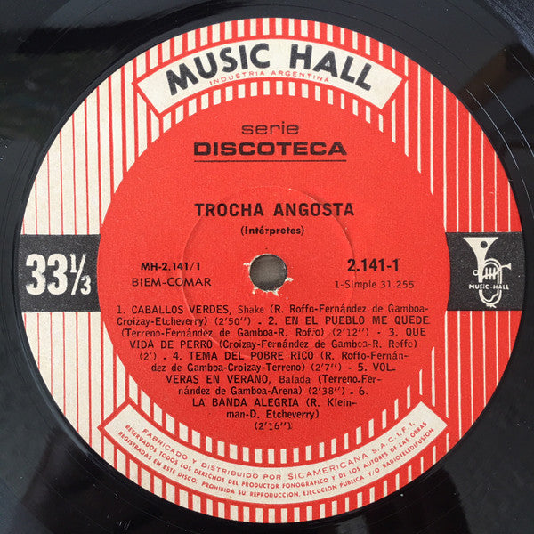 Trocha Angosta : Trocha Angosta (LP, Album, Mono)