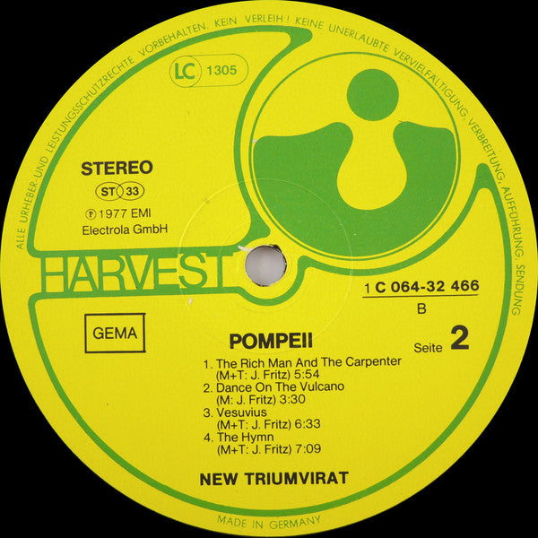 New Triumvirat* : Pompeii (LP, Album, Gat)