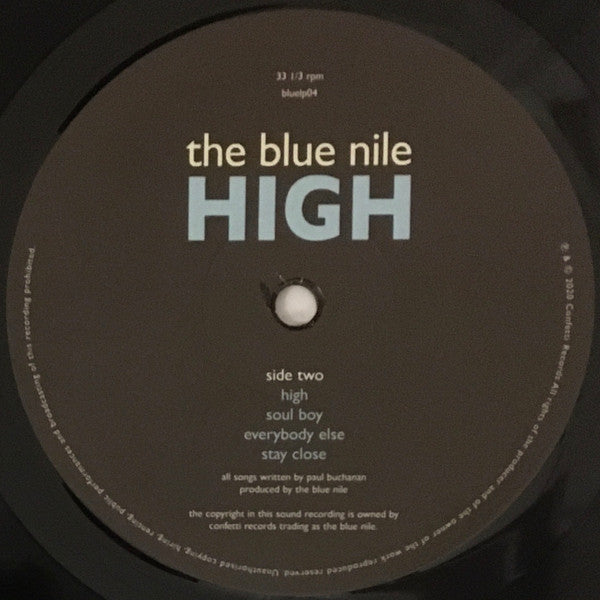 The Blue Nile : High (LP, Album, Ltd)
