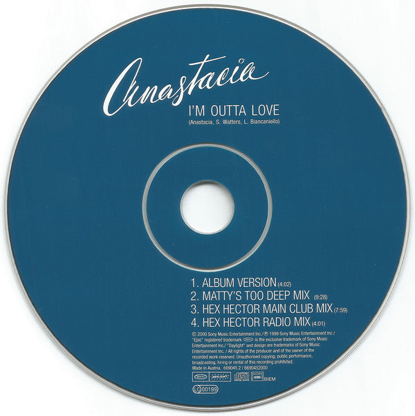 Anastacia : I'm Outta Love (CD, Maxi)