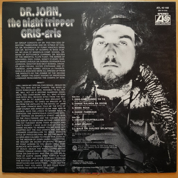 Dr. John, The Night Tripper : Gris-Gris (LP, Album, RP)