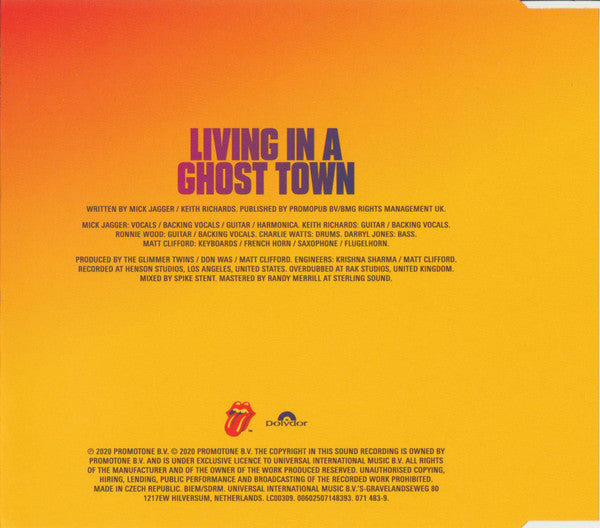 The Rolling Stones : Living In A Ghost Town (CD, Single, Ltd)
