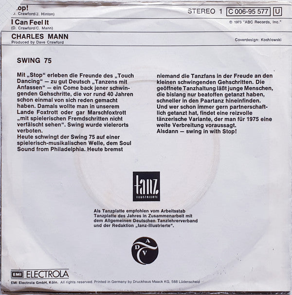 Charles Mann : Stop! (7", Single)