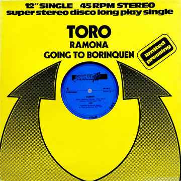 Toro (4) : Ramona / Going To Borinquen (12", Single, Ltd)