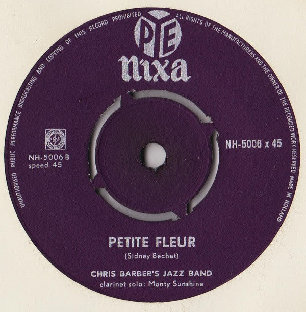 Chris Barber's Jazz Band : Thriller Rag / Petite Fleur (7", Single)
