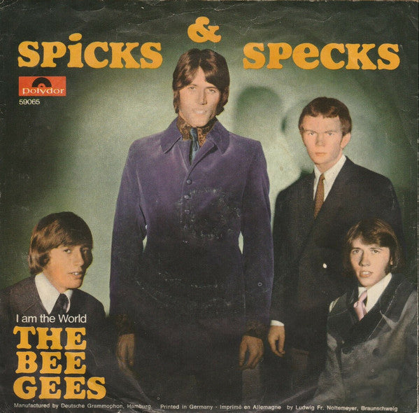 The Bee Gees* : Spicks & Specks  (7", Single, Mono)
