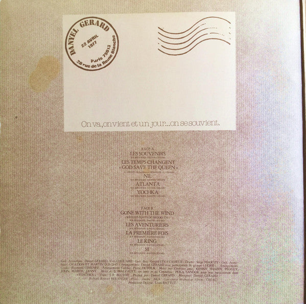 Danyel Gérard : Gone With The Wind (LP, Album, Gat)