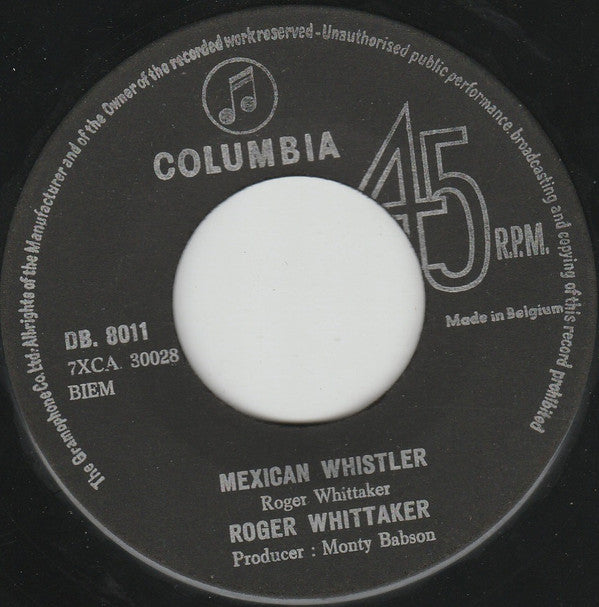 Roger Whittaker : Mexican Whistler (7")