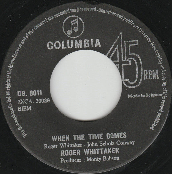 Roger Whittaker : Mexican Whistler (7")