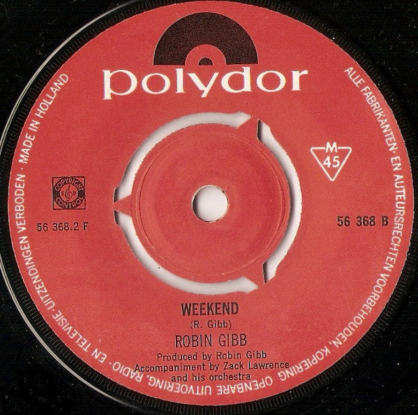 Robin Gibb : One Million Years / Weekend (7", Single, Mono)