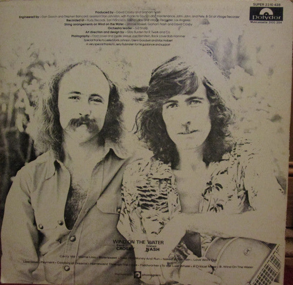 David Crosby / Graham Nash* : Wind On The Water (LP, Album)