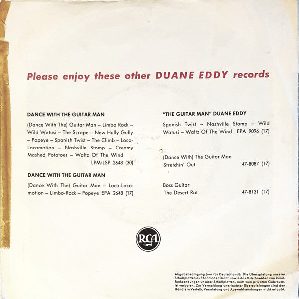 Duane Eddy : Your Baby's Gone Surfin' / Sugar Foot Rag (7", Single)