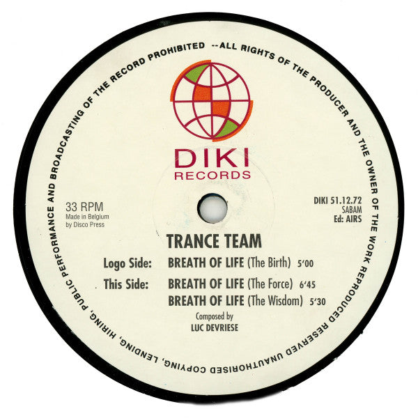 Trance Team : Breath Of Life  (12", RP)