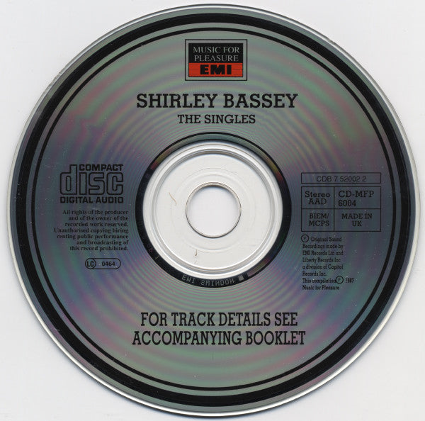 Shirley Bassey : The Singles (CD, Comp, RP)