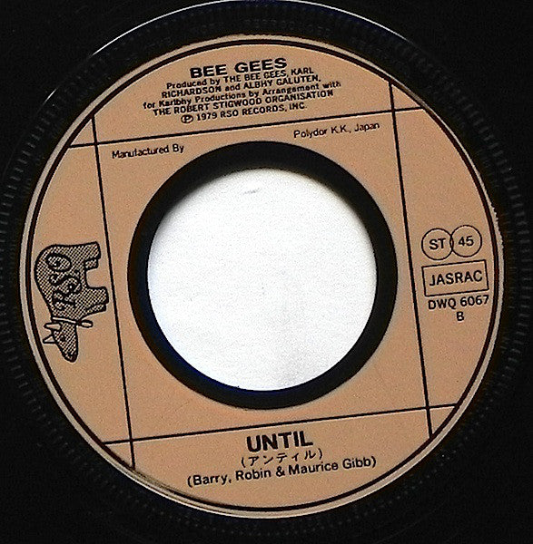 Bee Gees : Tragedy / Until (7", Single, Inj)