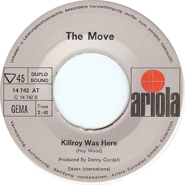 The Move : When Alice Comes Back To The Farm (7", Single)