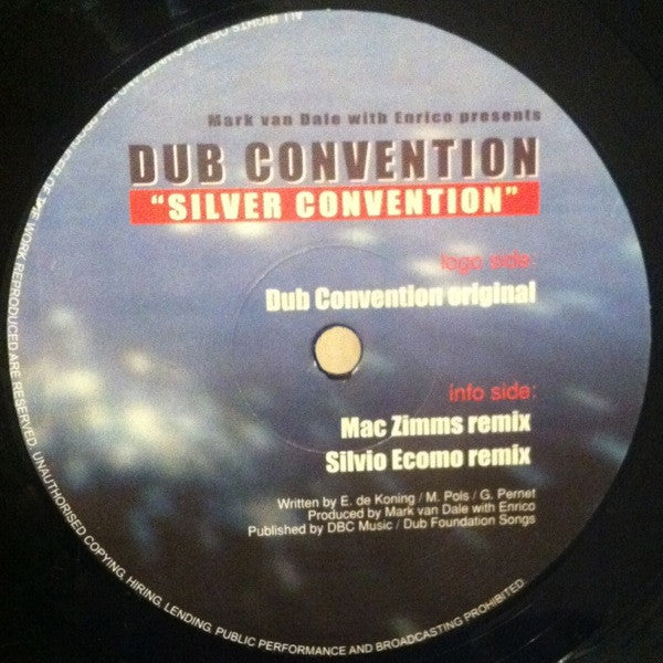 Dub Convention (2) : Silver Convention (12")