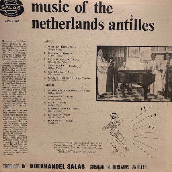 Edgar Palm And His Combo : Music Of The Netherlands Antilles (LP)