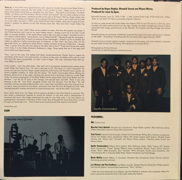 Various : The South Dallas Funk Festival' 1970 (2xLP, Gat)