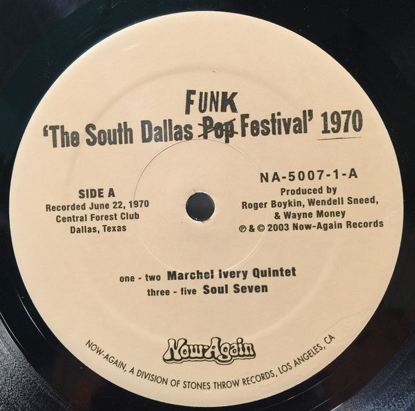 Various : The South Dallas Funk Festival' 1970 (2xLP, Gat)