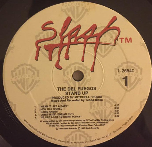 The Del Fuegos : Stand Up (LP, Album, All)