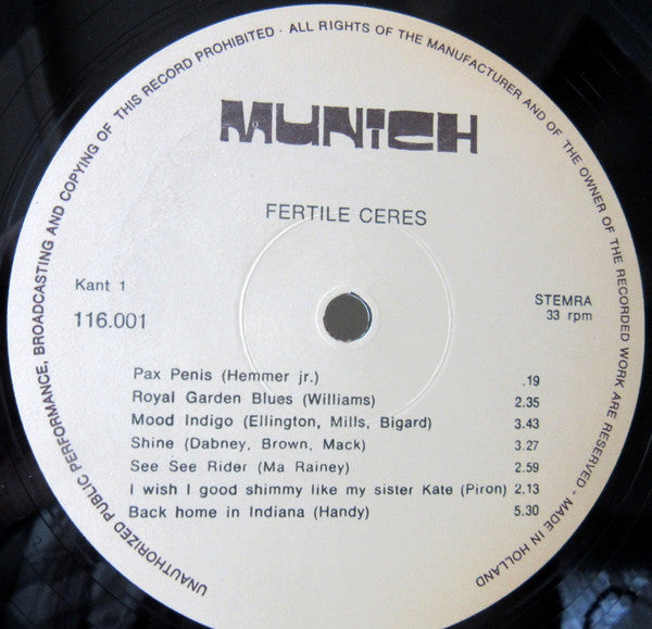 Ceres Band : Fertile Ceres (LP)