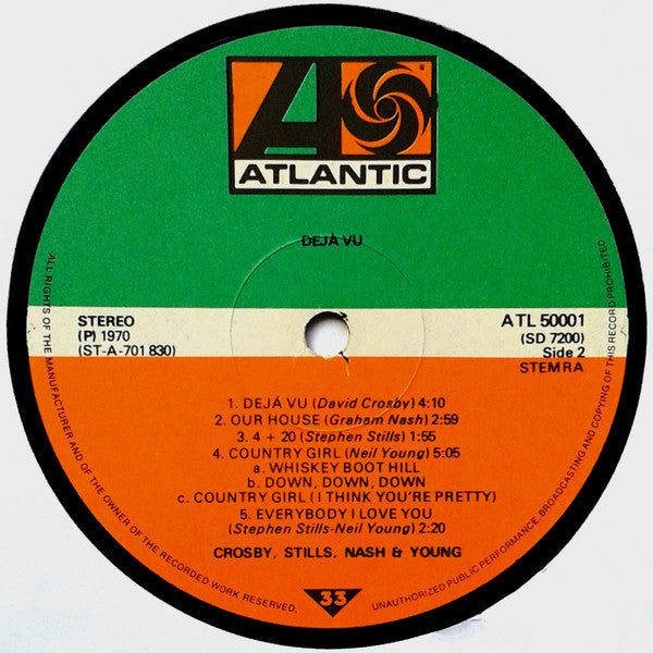Crosby, Stills, Nash & Young : Déjà Vu (LP, Album, RE, Gat)