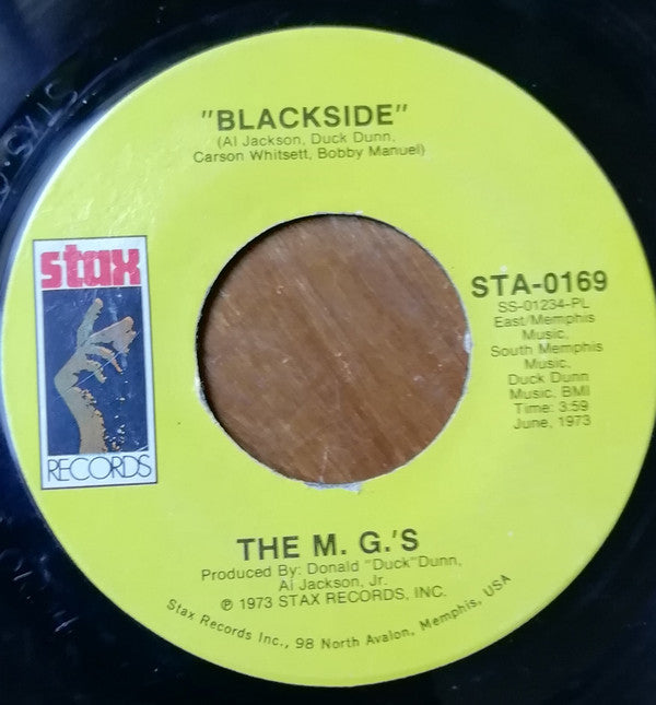 The M.G.'s : Sugarcane / Blackside (7", Single, Pla)