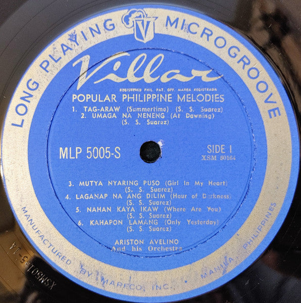 Ariston Avelino : Popular Philippine Melodies (LP)
