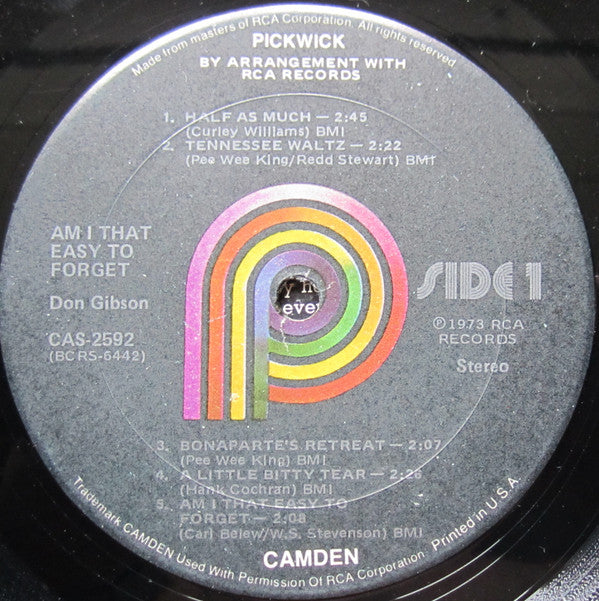 Don Gibson : Am I That Easy To Forget (LP, Comp)