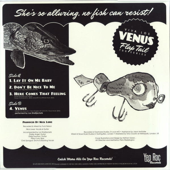 Nick Lowe Featuring Los Straitjackets : Lay It On Me (12", EP, Ltd)