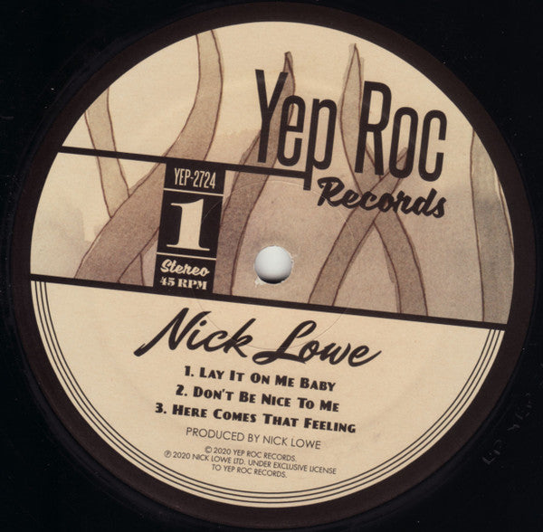 Nick Lowe Featuring Los Straitjackets : Lay It On Me (12", EP, Ltd)
