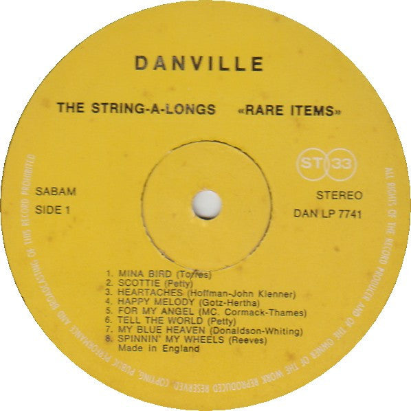 The String-A-Longs : "Rare Items" (LP)