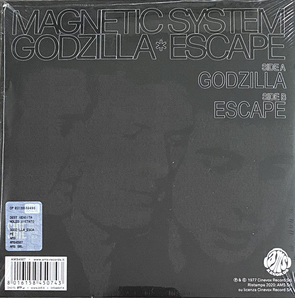 Magnetic System : Godzilla / Escape (7", RSD, Single, Ltd, RE, S/Edition)