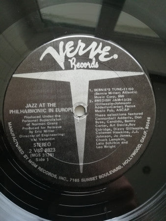 Jazz At The Philharmonic : Jazz At The Philharmonic In Europe (2xLP, Comp)