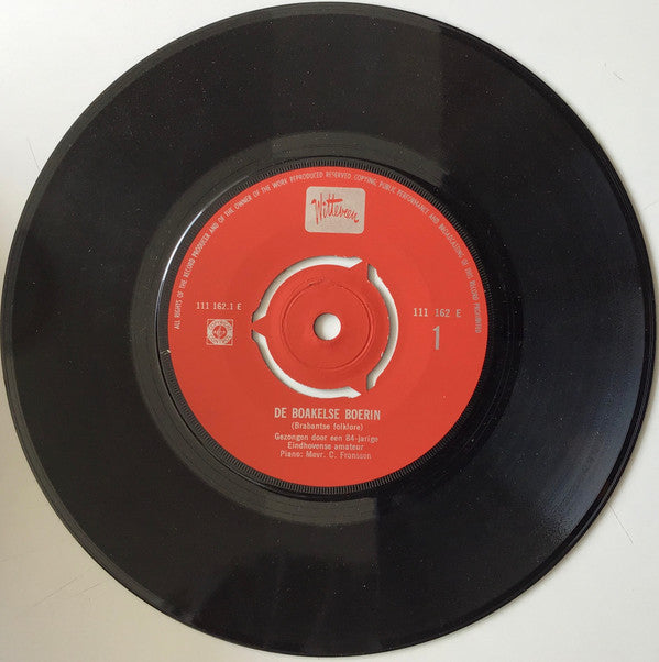 Unknown Artist : Witteveen Presenteert (7", Single)