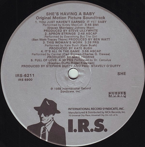 Various : She's Having A Baby (Original Motion Picture Soundtrack) (LP, Comp)