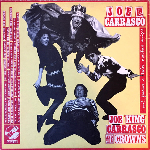 Joe King Carrasco & The Crowns : Mil Gracias A Todos Nuestros Amigos (LP, Album)