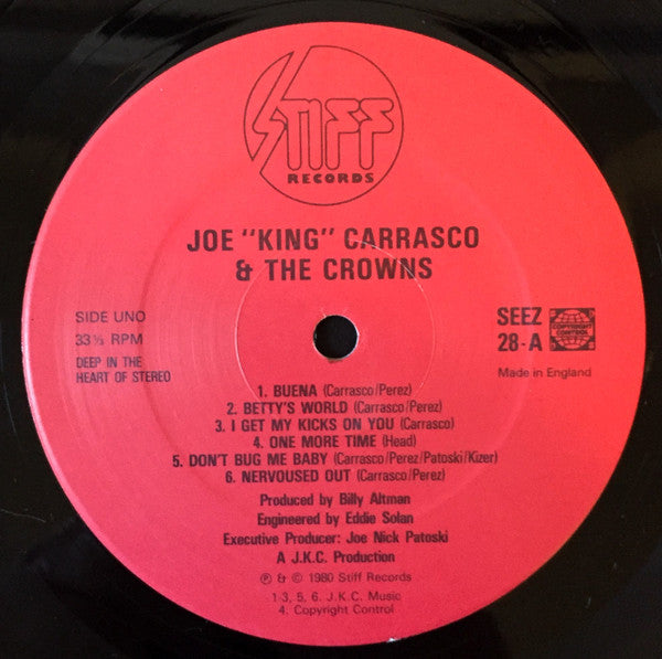 Joe King Carrasco & The Crowns : Mil Gracias A Todos Nuestros Amigos (LP, Album)
