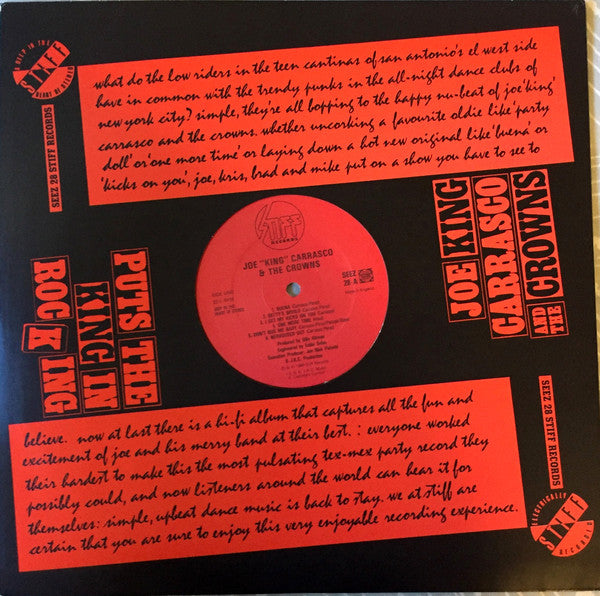 Joe King Carrasco & The Crowns : Mil Gracias A Todos Nuestros Amigos (LP, Album)