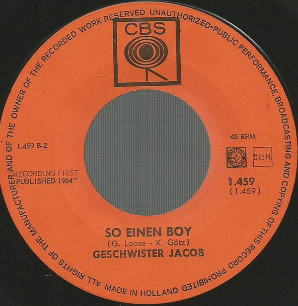 Geschwister Jacob : Träume Der Liebe / So Einen Boy (7", Single)