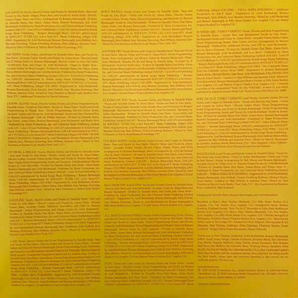 Haim (2) : Women In Music Pt. III (2x12", Album, Ltd, Yel)