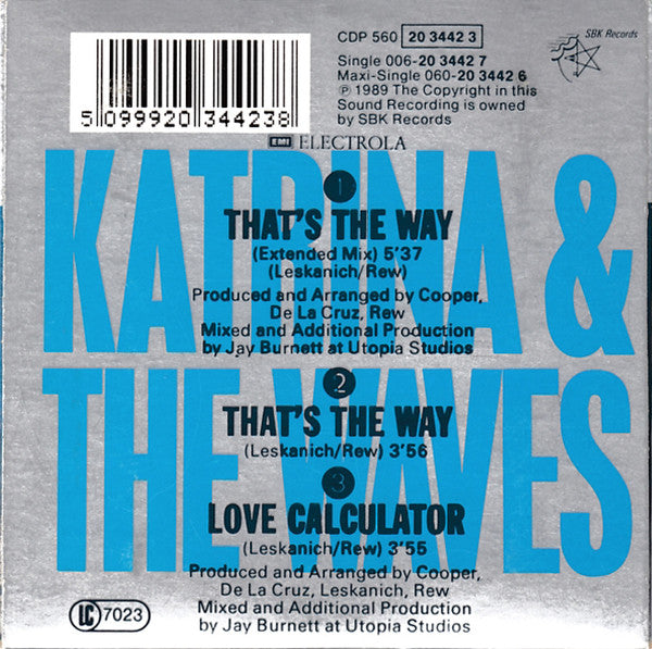 Katrina And The Waves : That's The Way (CD, Mini, Maxi)
