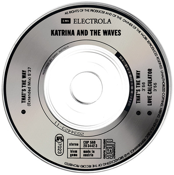 Katrina And The Waves : That's The Way (CD, Mini, Maxi)