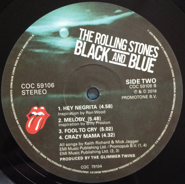 The Rolling Stones : Black And Blue (LP, Album, RE, RM, Gat)